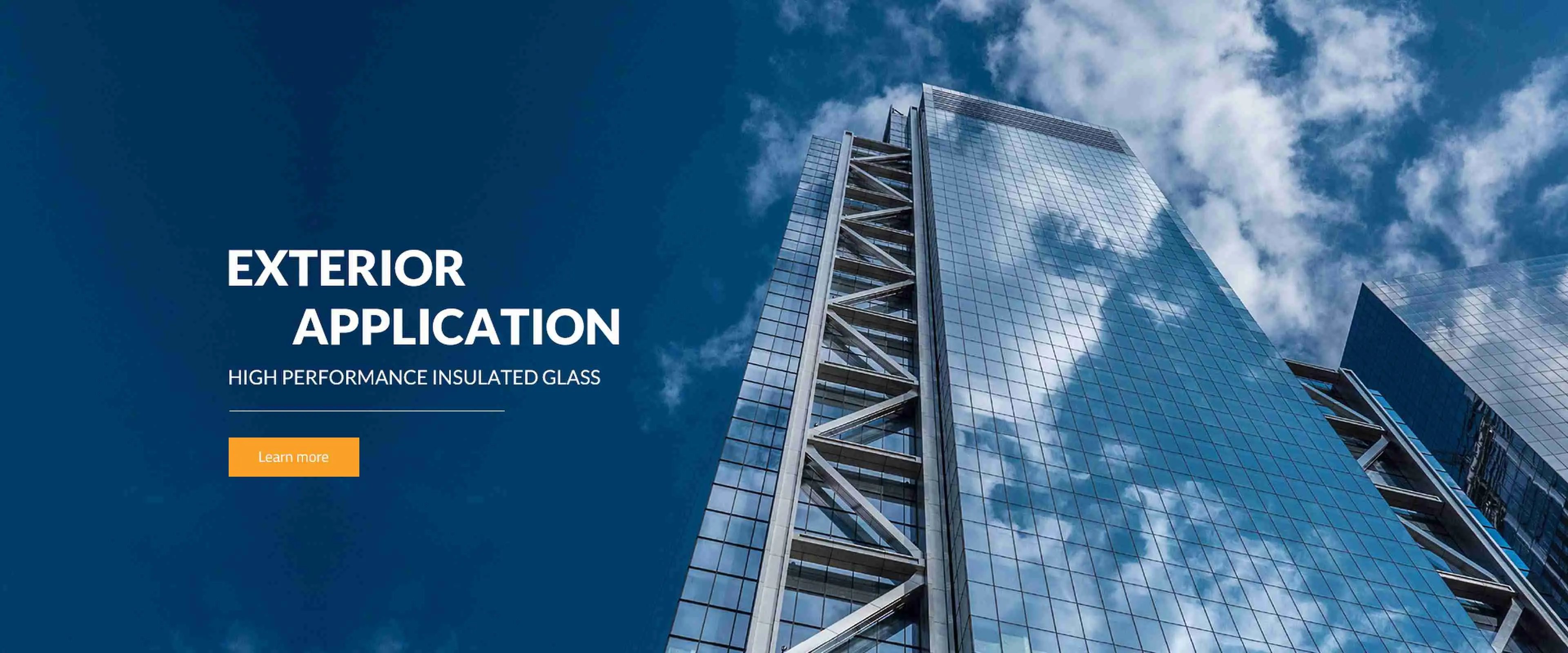Application extérieure-Verre isolé haute performance
