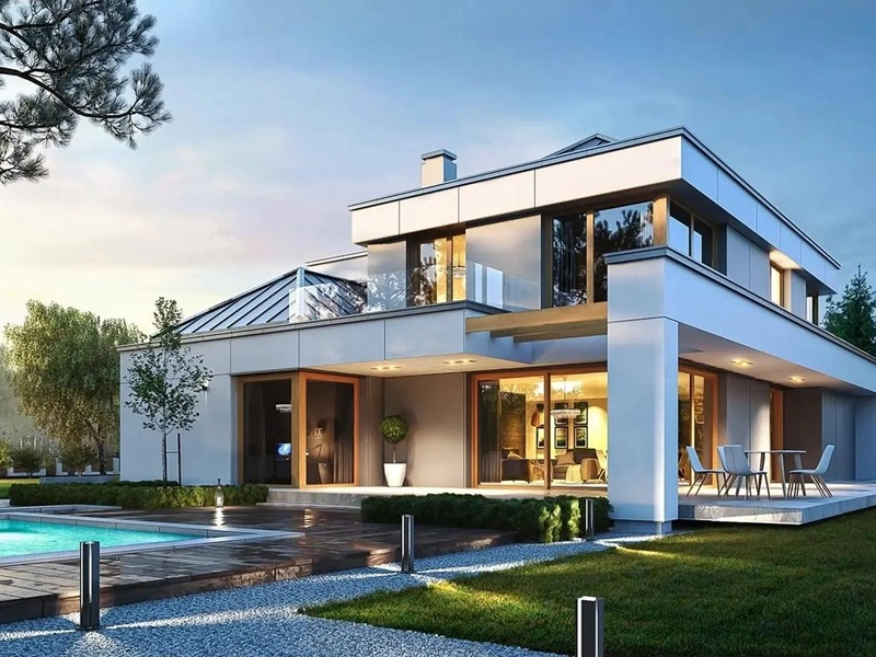 Applications du verre architectural dans les fenêtres passives de maison