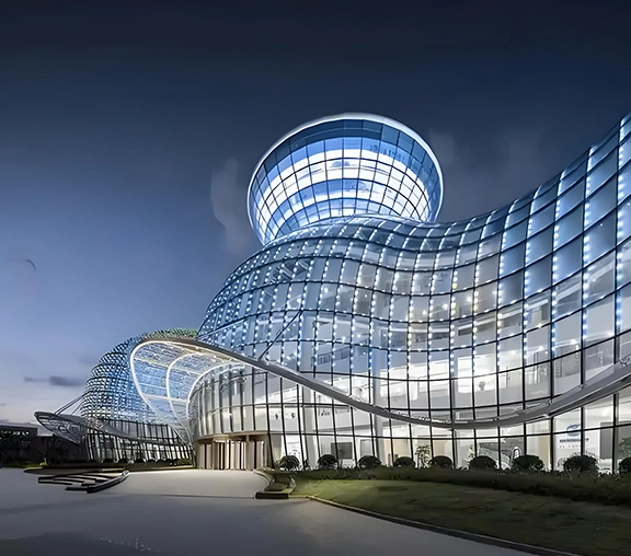 Blog en verre incurvé et téléchargement